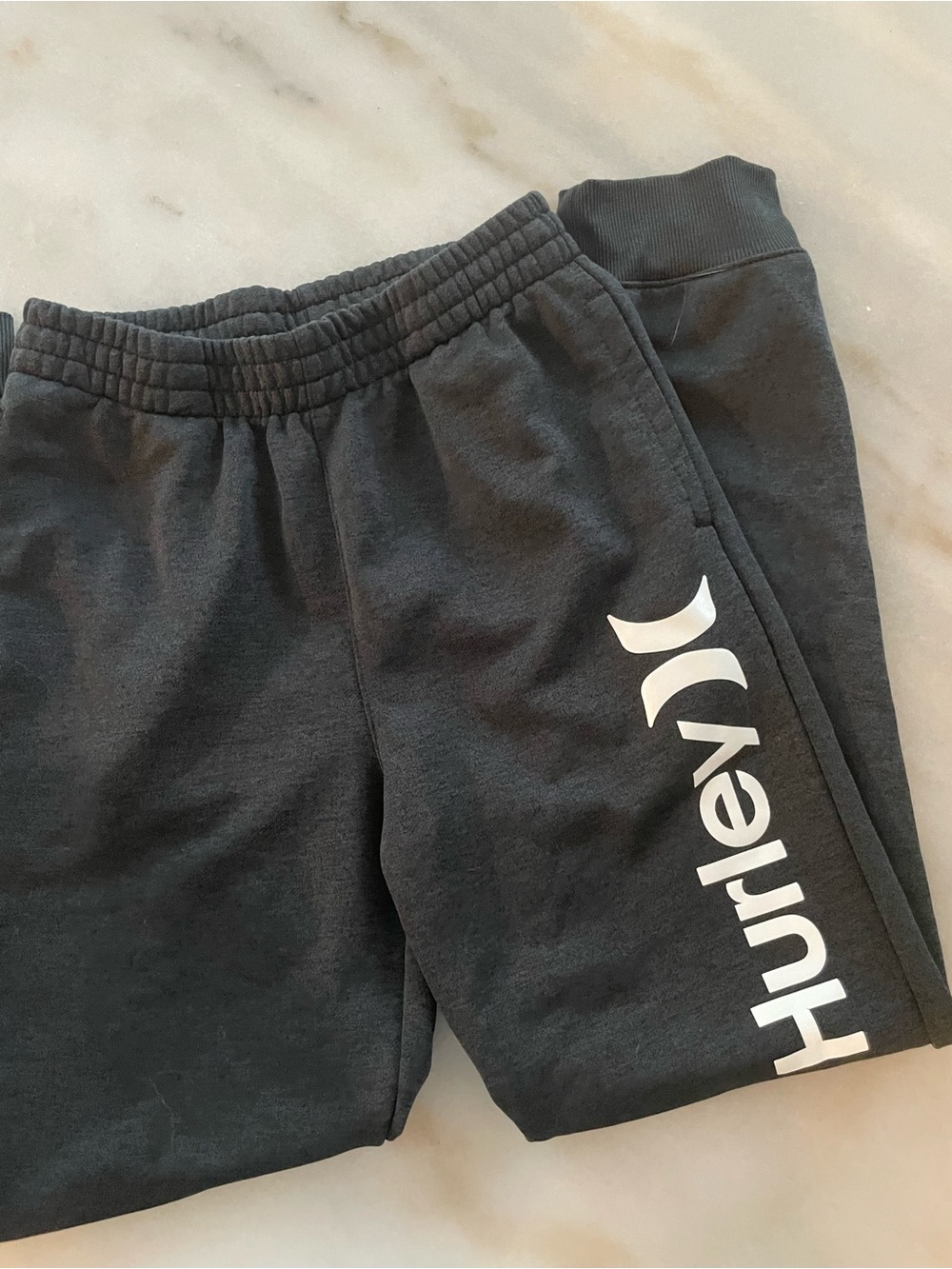 Hurley Black Kids Logo Joggers size L